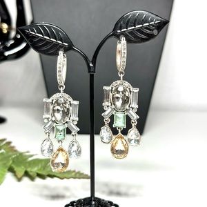 Brilliant Sparkle Chandelier Statement Drop Earrings